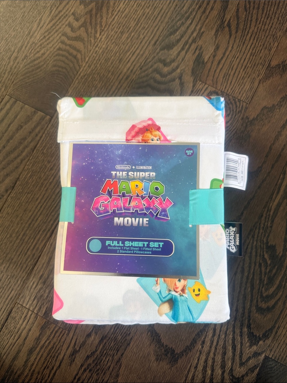 NEW - Super Mario Galaxy Movie Sheet Set with Storage Bag  Full Size